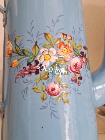 画像3: アンティークホーロー手描きコーヒーポット