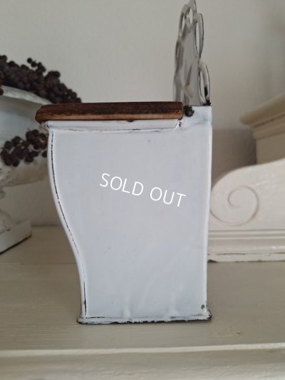 画像6: アンティークホーローフラワー缶