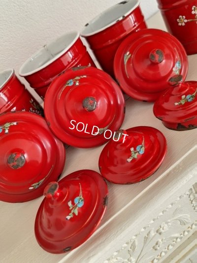 画像9: エトワール社すみれ柄キャニスター　