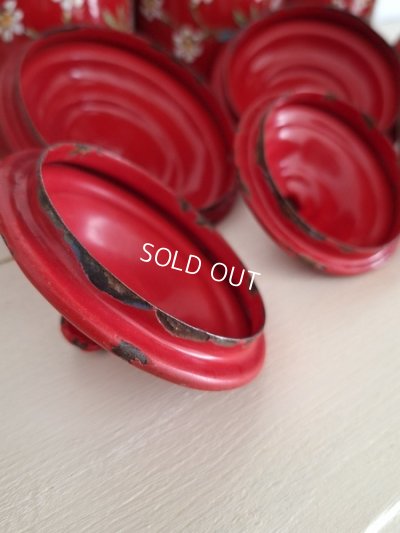 画像11: エトワール社すみれ柄キャニスター　