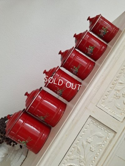 画像22: エトワール社すみれ柄キャニスター　