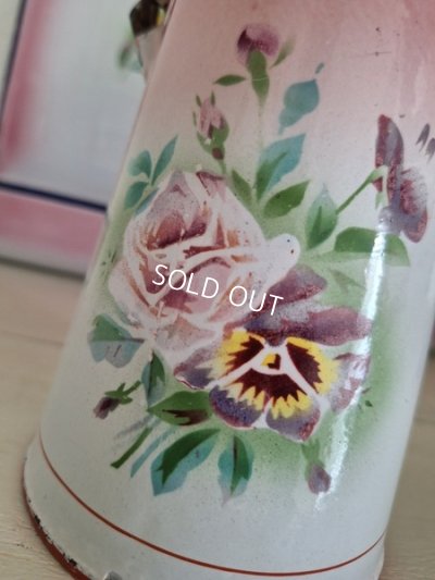 画像2: Japyピンクぼかしローズとパンジー柄ミルクキャリー