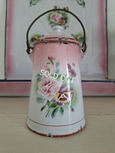 画像8: Japyピンクぼかしローズとパンジー柄ミルクキャリー