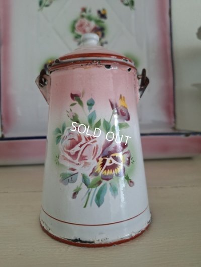 画像5: Japyピンクぼかしローズとパンジー柄ミルクキャリー