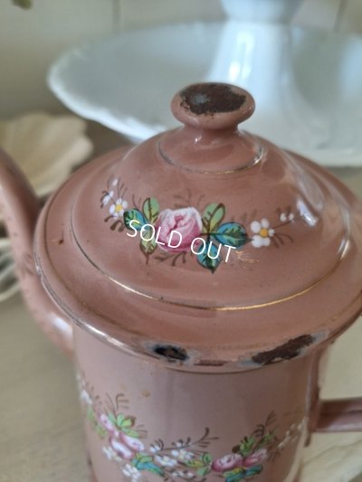 画像19: エトワール社手描きホーローポット