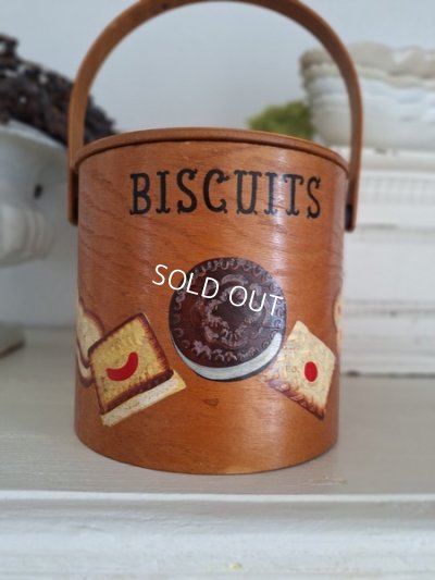 画像2: 木製ビスケットボックス