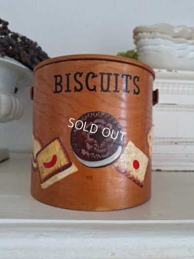 画像17: 木製ビスケットボックス