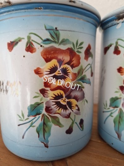 画像2: Japyダブルパンジー柄キャニスター