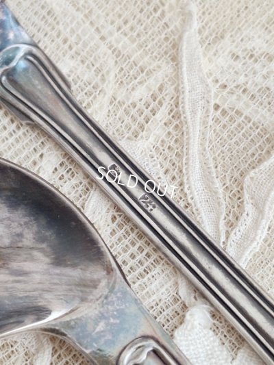 画像3: シルバープレートうさぎのカトラリーセット