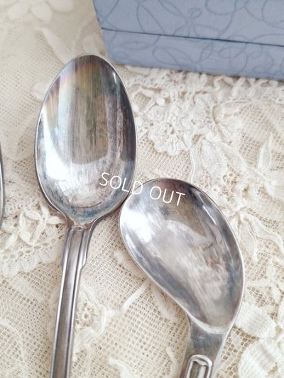 画像10: シルバープレートうさぎのカトラリーセット