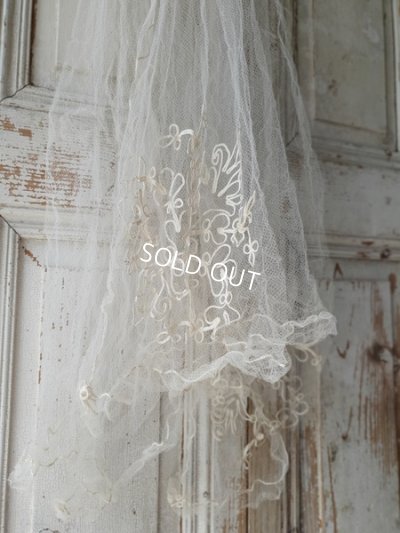 画像15: ベール付きワックスフラワーティアラ