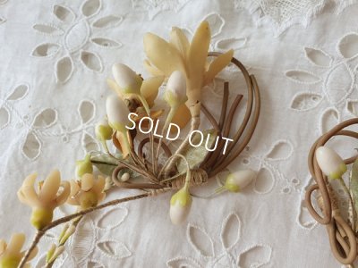 画像5: ベール付きワックスフラワーティアラ