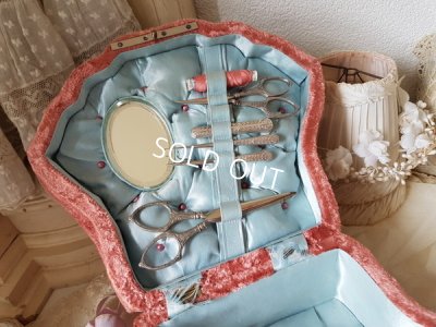 画像15: アールヌーボーソーイングボックス