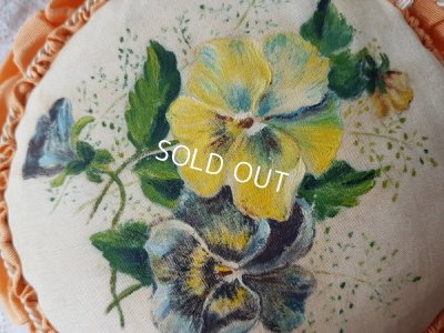 画像3: パンジー柄クッション