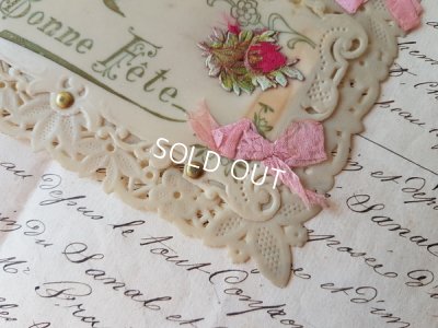 画像3: レース透かしセルロイドカード