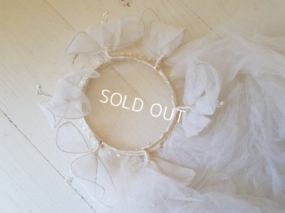 画像6: ベール付きワックス花冠