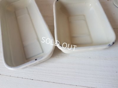 画像9: ホーローローズと勿忘草柄ソープディッシュセット