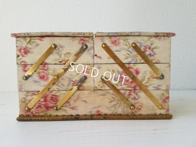 画像11: 花柄カルトナージュソーイングボックス