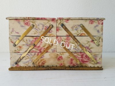 画像12: 花柄カルトナージュソーイングボックス