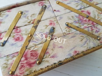 画像14: 花柄カルトナージュソーイングボックス