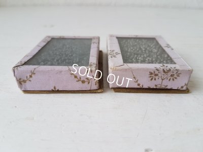 画像5: ガラス蓋の紙箱付ビーズ2箱セット