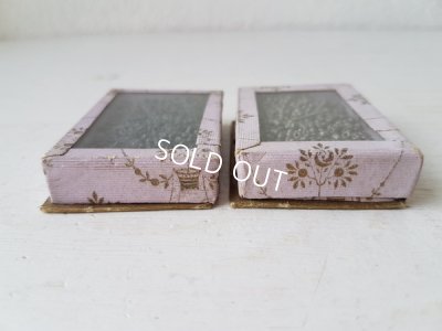 画像7: ガラス蓋の紙箱付ビーズ2箱セット