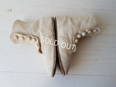 画像5: ヴィクトリアン白いボタンアップシューズ