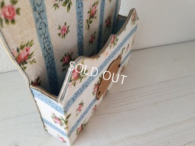 画像9: ローズ柄カルトナージュレターホルダー