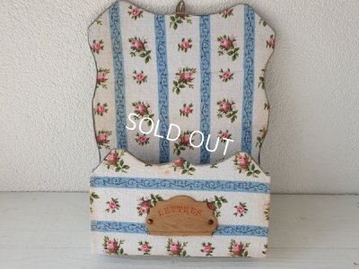 画像4: ローズ柄カルトナージュレターホルダー