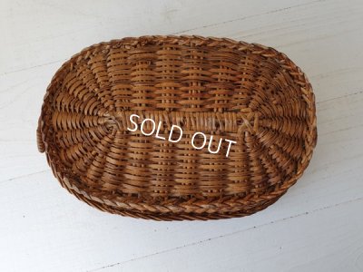 画像12: フレンチアンティークファブリックバスケット