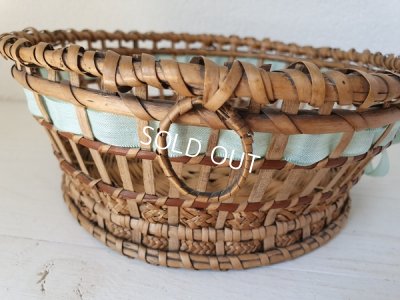 画像3: リボン付きアンティークバスケット