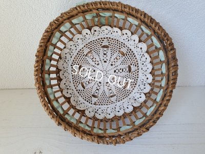 画像5: リボン付きアンティークバスケット