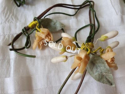 画像8: アンティ―クワックスフラワーティアラ