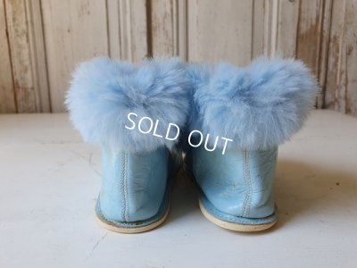 画像5: アンティークブルーベビーシューズ