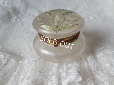 画像8: アンティーク花柄パウダージャー