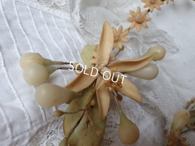 画像14: アンティークワックスフラワーティアラセット