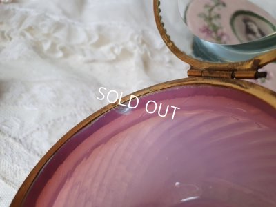 画像12: アンティークオパリンガラスパウダージャー