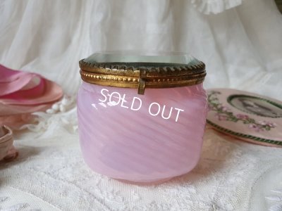 画像2: アンティークオパリンガラスパウダージャー