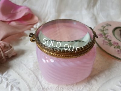 画像7: アンティークオパリンガラスパウダージャー