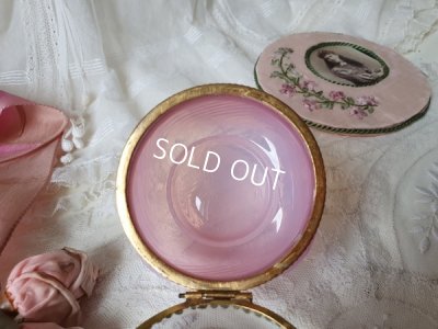 画像10: アンティークオパリンガラスパウダージャー