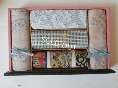 画像9: アンティークソーイングセット