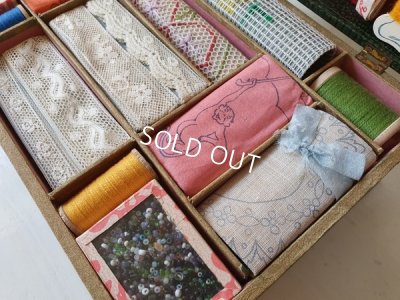 画像8: アンティークソーイングセット