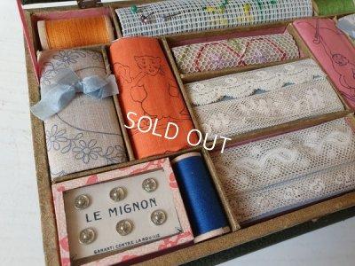 画像11: アンティークソーイングセット