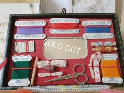 画像3: アンティークソーイングセット