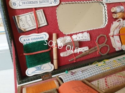 画像5: アンティークソーイングセット