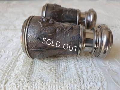 画像9: アンティーク小鳥レリーフ双眼鏡