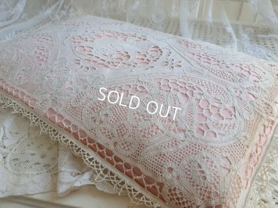 画像8: アンティークレースエンジェルクッション