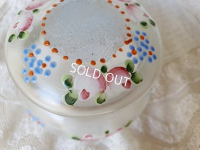 画像3: アンティークローズ柄パウダージャー