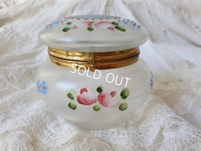 画像6: アンティークローズ柄パウダージャー