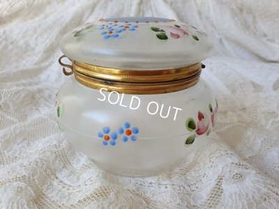 画像9: アンティークローズ柄パウダージャー